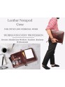  Buffalo Leather File folder Business Padfolio iPad Holder Document Organizer-GBLF2BROWN
